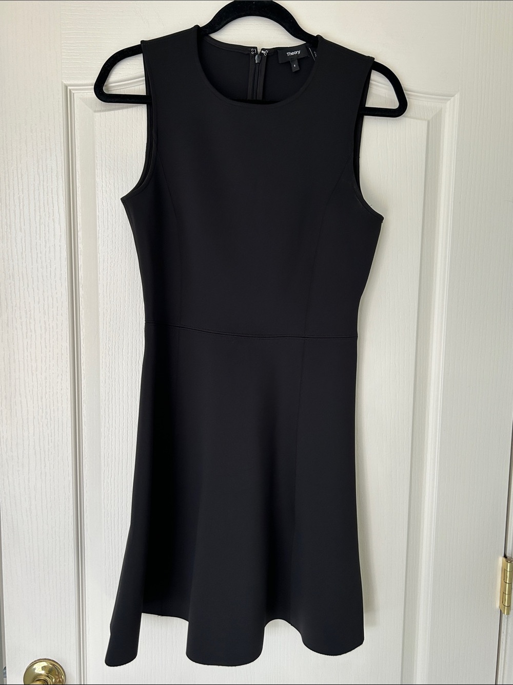 Theory Black Sleeveless Mini Dress - Like New